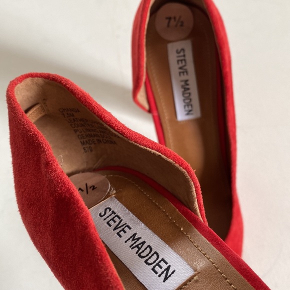 Steve Madden Chanda Red Heels, Size 7.5 - Picture 11 of 15